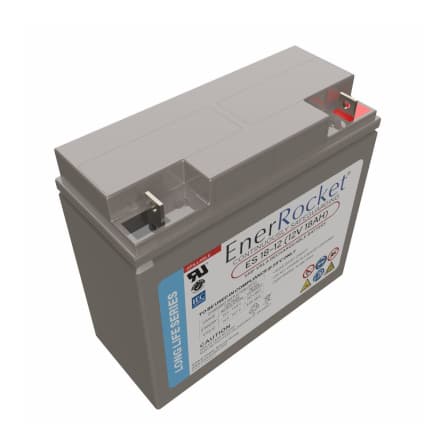 ROCKET ES Series 12V 18AH Non-Spillable Sealed AGM Battery