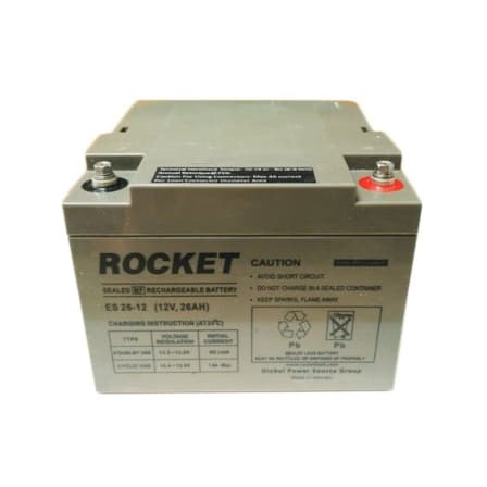 ROCKET ES Series 12V 26AH Non-Spillable Sealed AGM Battery